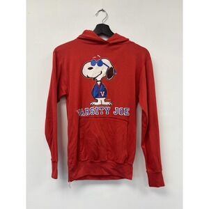 Vintage Snoopy Varsity Joe Hoodie Shirt Mens‎ Small Artex Peanuts Schulz 80s